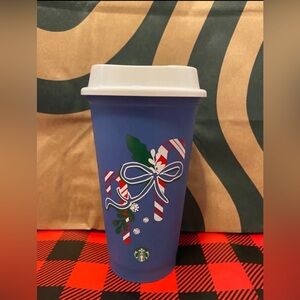 Starbucks ☃️🎄❄️ Color Changing Candy Cane Reusable Hot coffee Cup